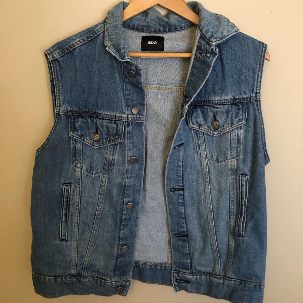Oversized jean jacket